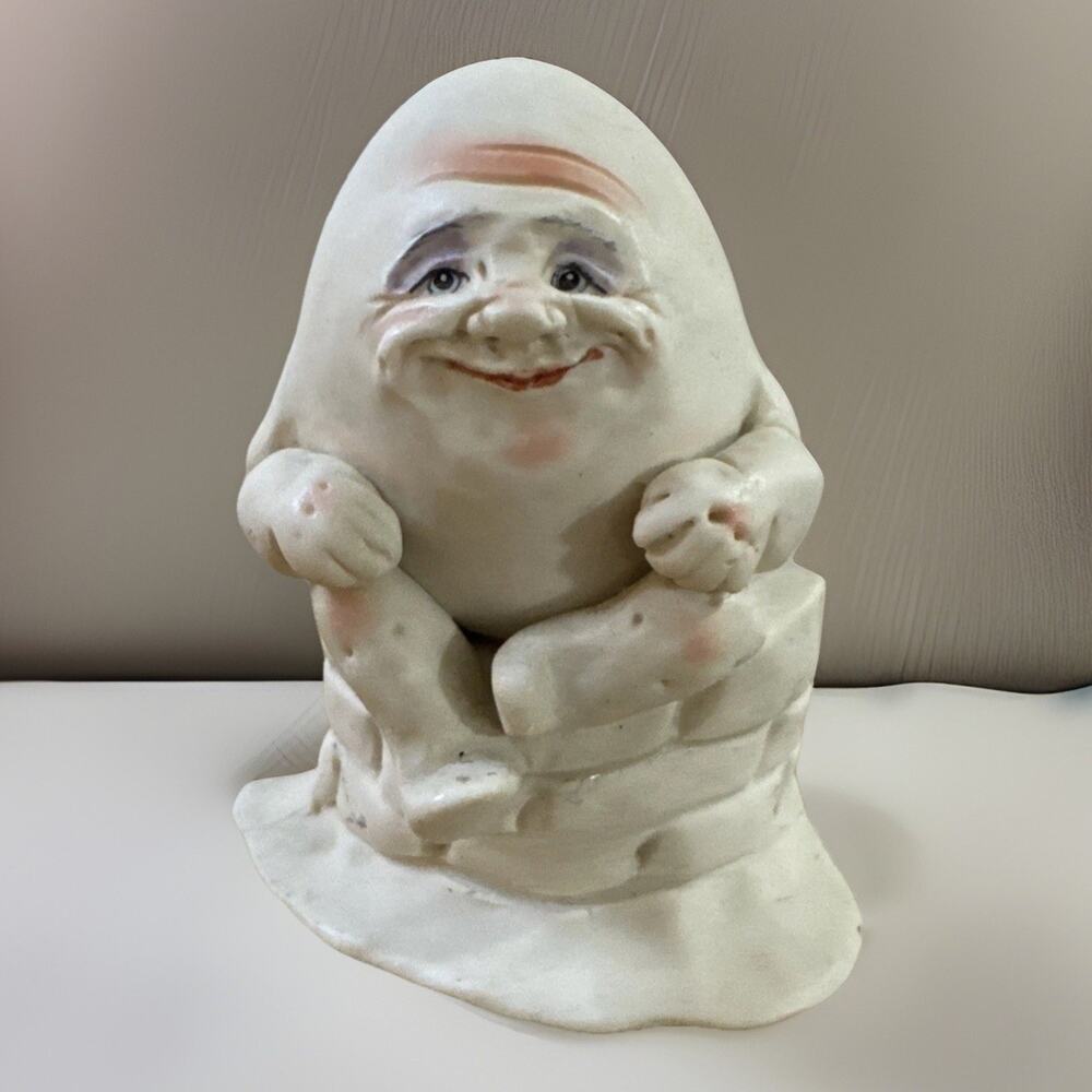 Vintage 1994 Allyson Nagel 3” Egg Figure - Humpty Dumpty Sat On A Wall